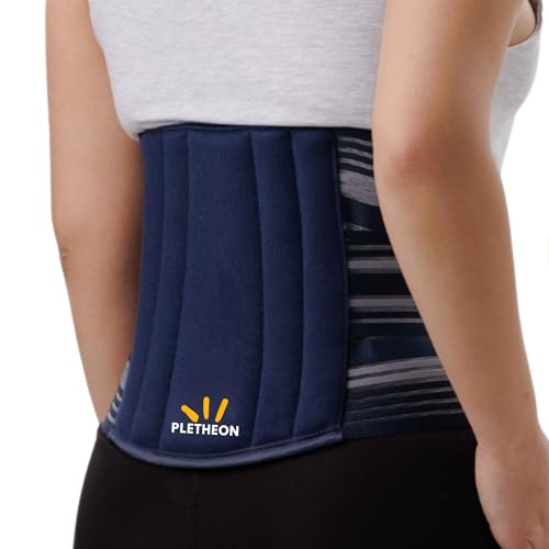 PLETHEON Lumbo Sacral Lumbar Support Belt Blue for Men & Women | Lower Back Stabilizer & Waist Support | Fit From 30 to 46 Inch Waist - Image 1