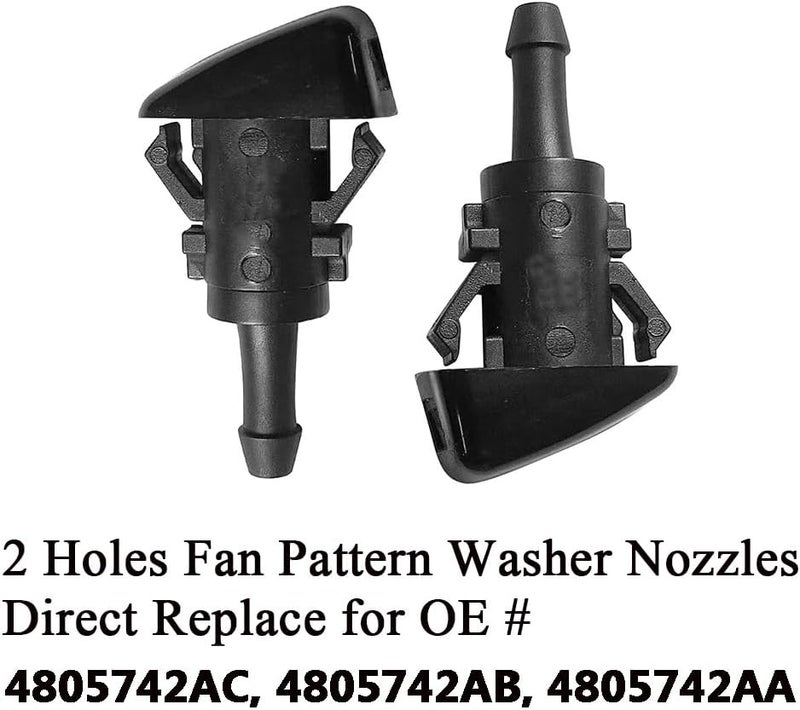 AMFRNE Premium Wiper Washer Nozzles for Dodge and Chrysler - Image 2