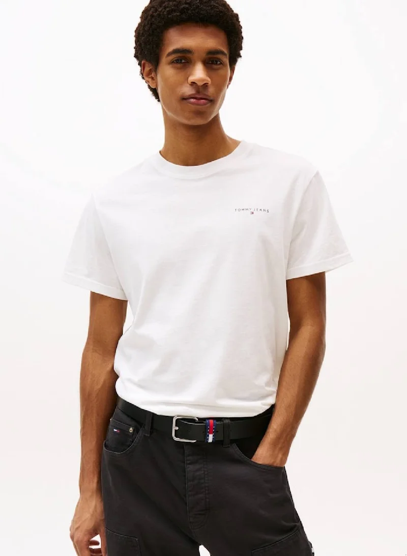 Linear Logo Slim Crew Neck T-Shirt
