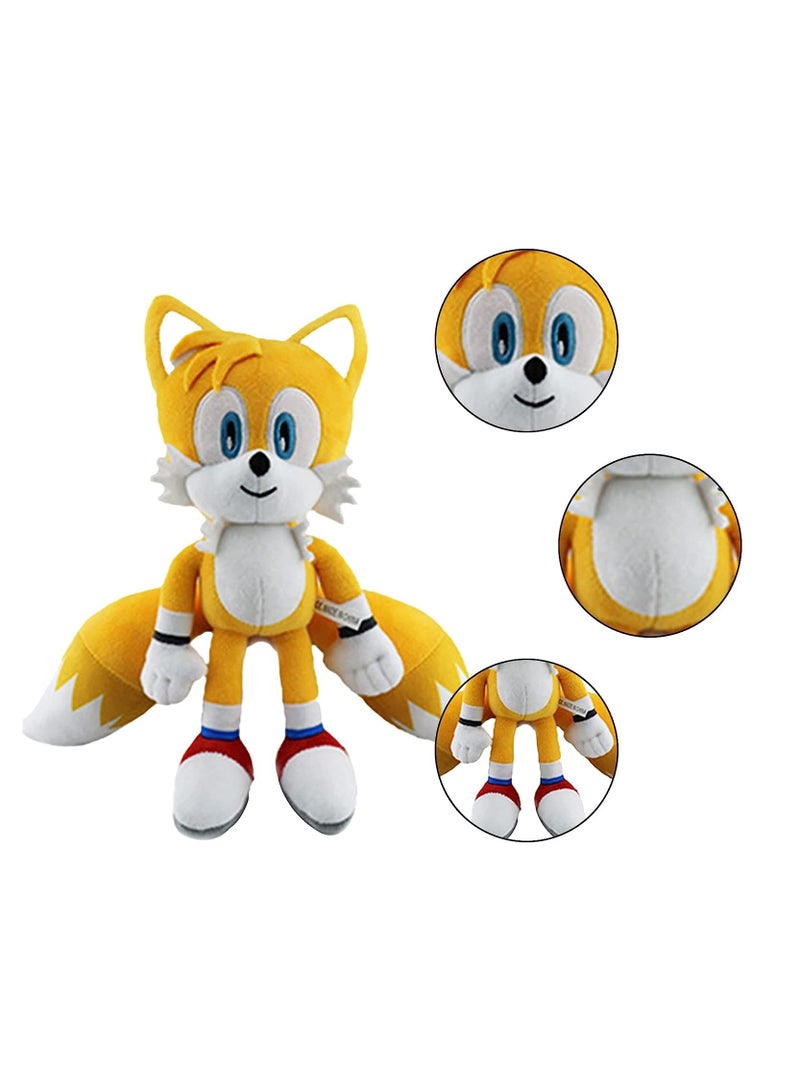 12" Sonic The Hedgehog Plush Toy Knuckles Shadow Tails Plush Doll Cartoon Character Plush Stuffed Animals Toys Gifts for Boys Girls Children Adults Game Fans - Image 2