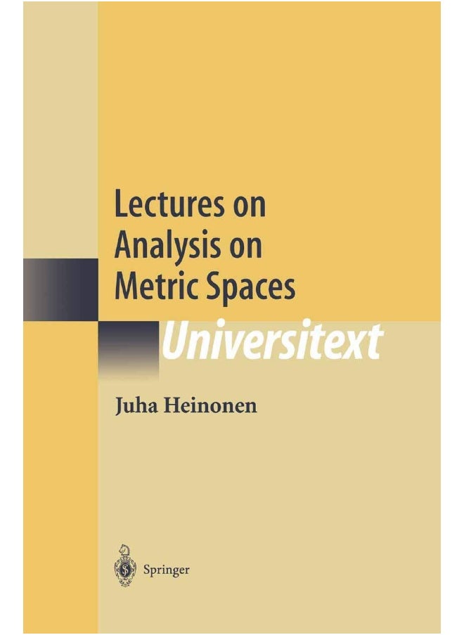 Lectures on Analysis on Metric Spaces 