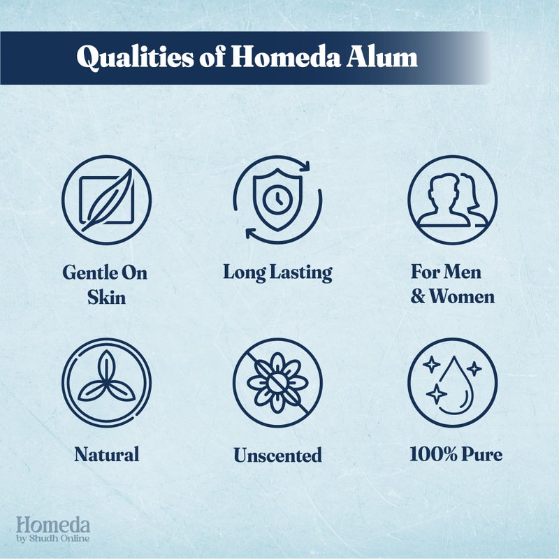 Shudh Online Alum Stone for Face (3.5 oz - 0.2 lb) Piedra de Alumbre para Lavado Intimo - Natural Fitkari Stone for Shaving - Phitkari Alum Crystal Rocks | Potassium Alum (100g) - Image 5