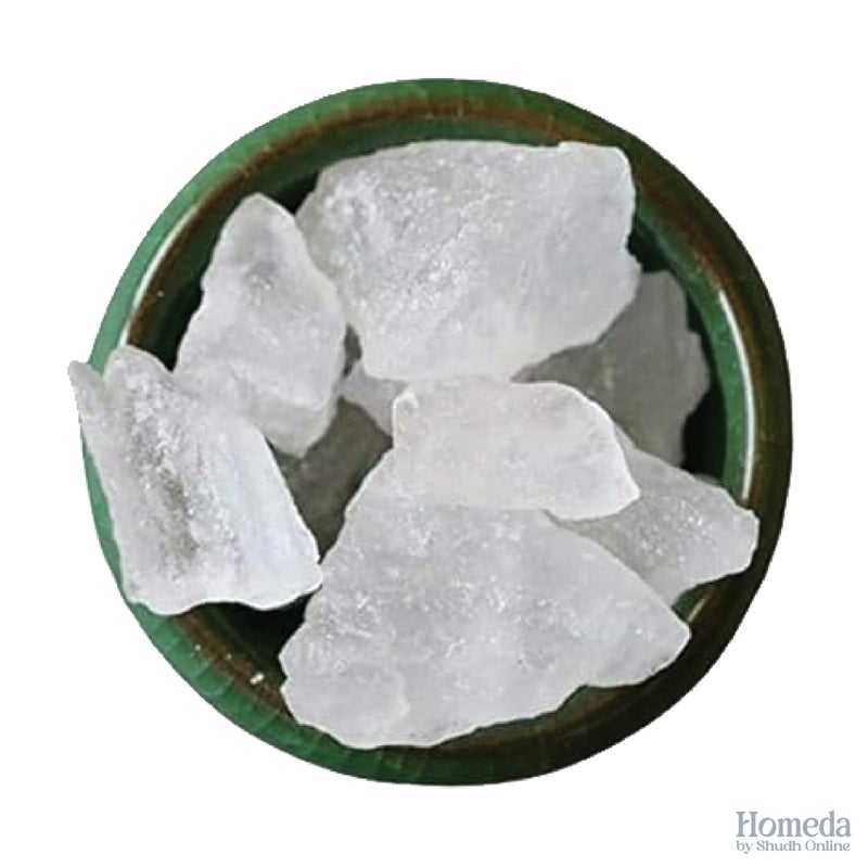 Shudh Online Alum Stone for Face (3.5 oz - 0.2 lb) Piedra de Alumbre para Lavado Intimo - Natural Fitkari Stone for Shaving - Phitkari Alum Crystal Rocks | Potassium Alum (100g) - Image 3