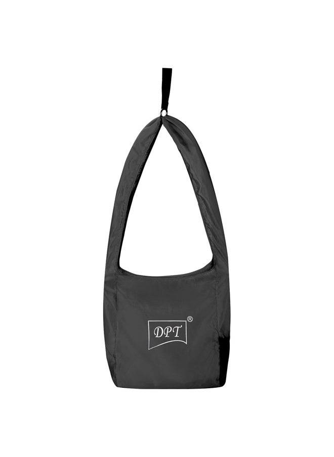 DPT Foldable Bag Portable Shopping Bag Black Size 30*35 Cm  - Image 1