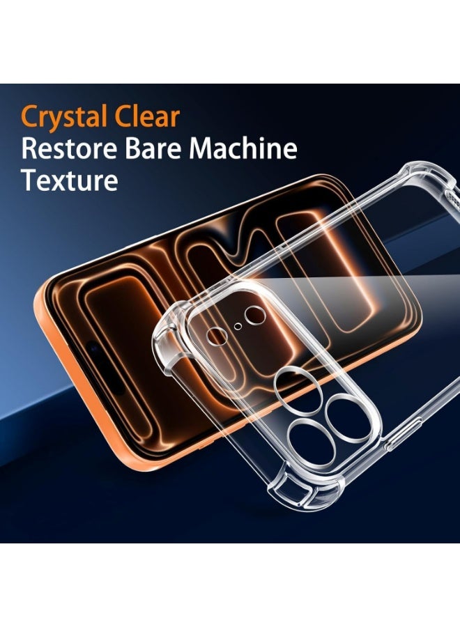 IPhone 17 Pro Max Case Clear Shockpoof Reinforced Corners Slim Fit Soft Flexible TPU Bumper Phone Case With Camera Protection for iPhone 17 Pro Max ,Crystal Clear - Image 5