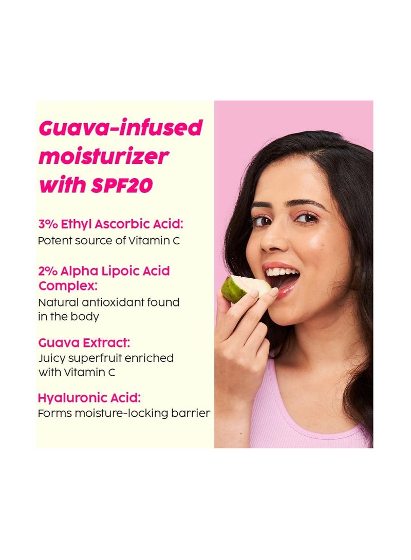 PLIX THE PLANT FIX The Plant Fix Plix Vitamin C Guava Combo, Juicy Cleanser 100ml and Face Serum 20 ml For Skin Brightening, With Pro Vitamin B5 For Moisturization & Alpha Lipoic Acid, Pentavitin Skincare Regimen - Image 3