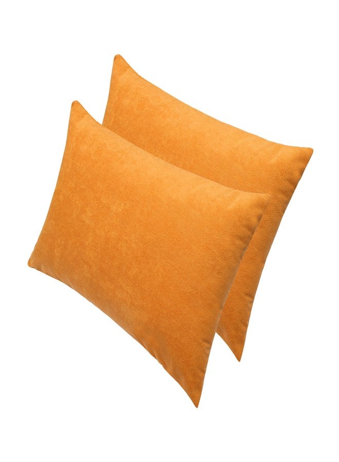 Lithara Waterproof Pillow Protector, 46 cm (18 inch) x71 cm (28 inch), Set of 2, Golden - Image 1