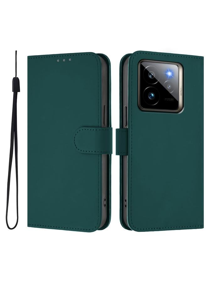 اس-توب جراب لهاتف Realme GT7 Pro 5G مصنوع من الجلد بلون سادة مع حبل تعليق - Image 2