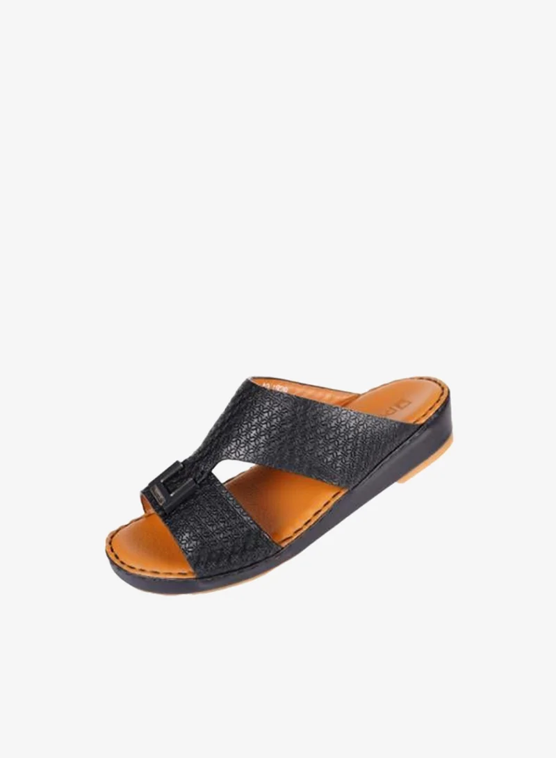 008-3584  Barjeel Uno Boys Arabic Sandals BBSP1-01A Black