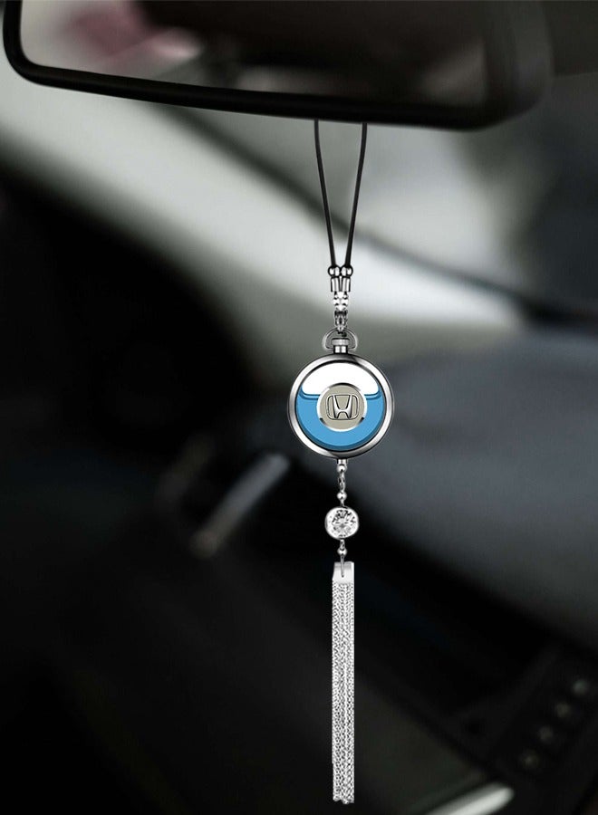 HONDA Car Logo Mirror Hanging Pendant High Quality Alloy Glass Mirror Desgin Pendant - Image 3