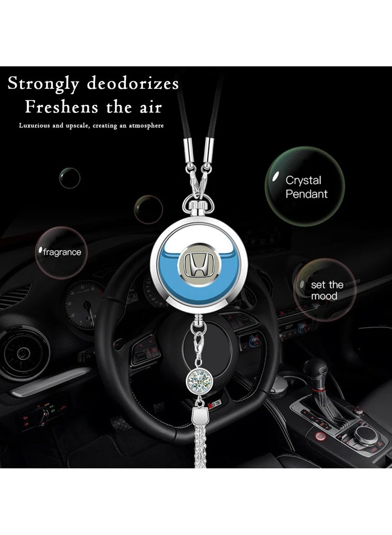 HONDA Car Logo Mirror Hanging Pendant High Quality Alloy Glass Mirror Desgin Pendant - Image 4