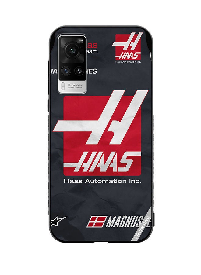 VR CREATIVE Protective Case Cover For Vivo X60 Pro Haas Logo Formula 1 Design Multicolour - Image 1