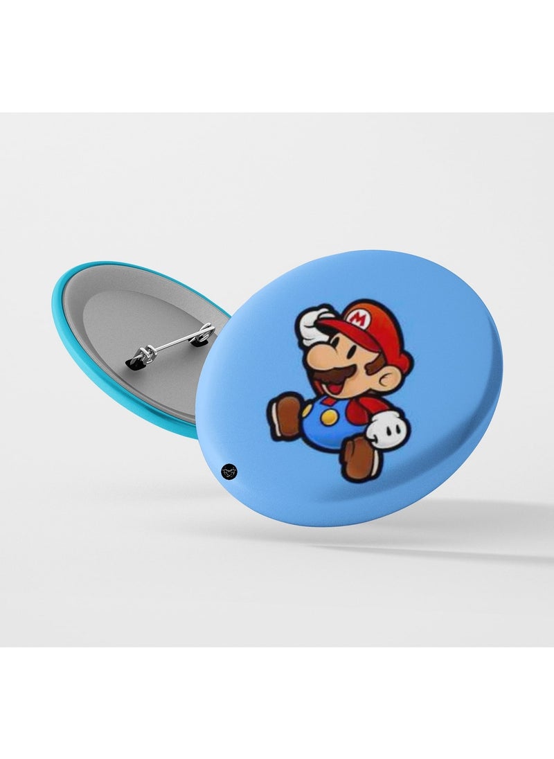 Reeman Design Brooch printed with Mario game design 