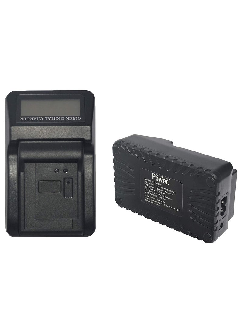 DMK Power DMK POWER LCD USB QUICK DIGITAL RAPID CHARGER Compatible with Kodak KLIC-5001 K7005 Panasonic CGA-S004E Fujifilm NP-40 Samsung SLB-0737 SLB-0837 Sanyo NP-40 D-Li8 Benq Dli-102 Minolta NP-1 and DE-992 BC-40 SBC-L5  - Image 3