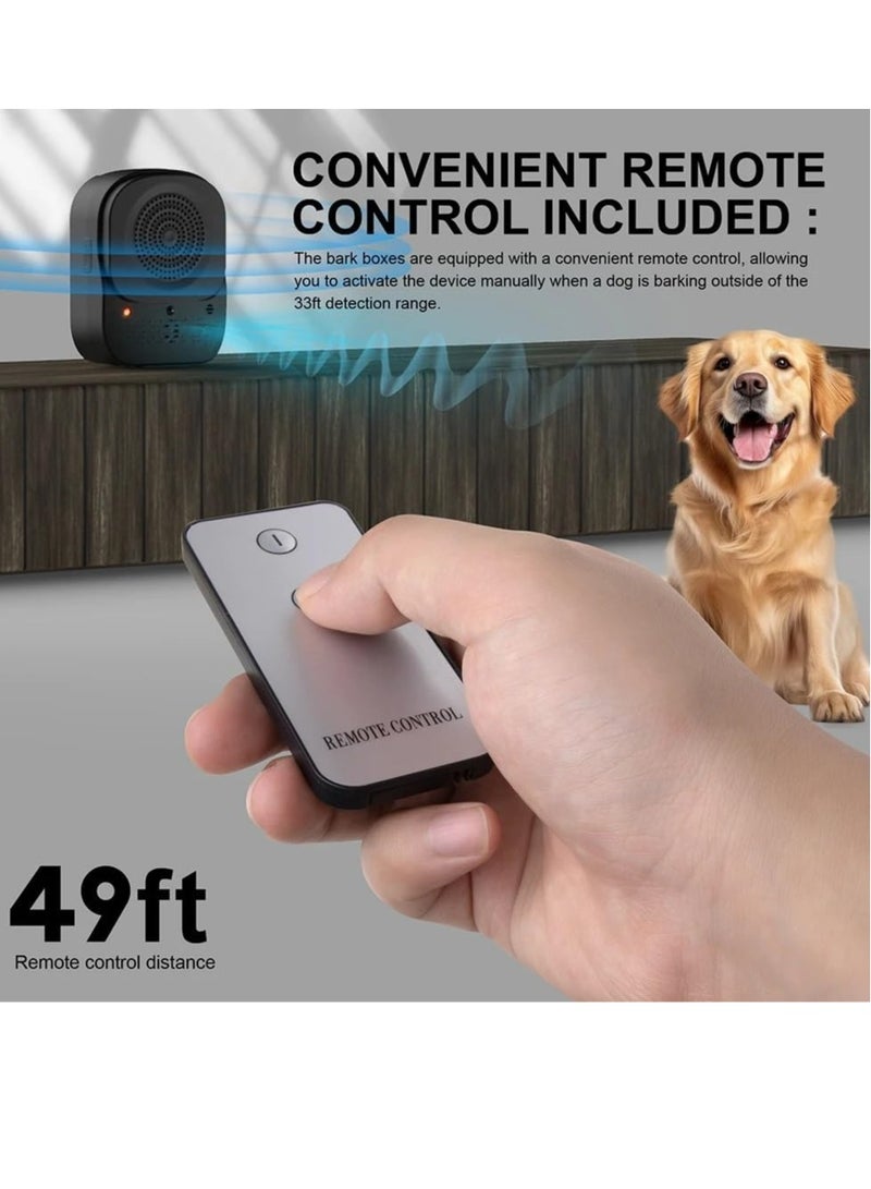 عام جهاز منع النباح، أجهزة التحكم في النباح من Bark Box، جهاز منع النباح، جهاز التحكم في النباح مع 4 أوضاع للتحكم، مدى فعال 50 قدمًا. أجهزة منع نباح الكلاب للاستخدام في الأماكن الخارجية والداخلية - Image 5