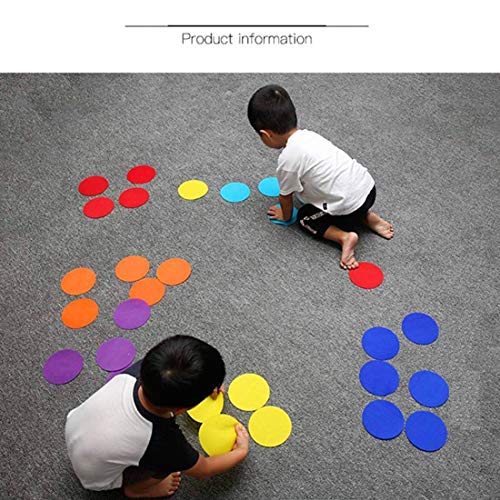 WELSTIK Spot Markers Carpet Markers for Classroom, 4" Rug Circles Marker Dots for Preschool, Kindergarten, and Elementary Teachers,9 Colors (36 Pack) - Image 5