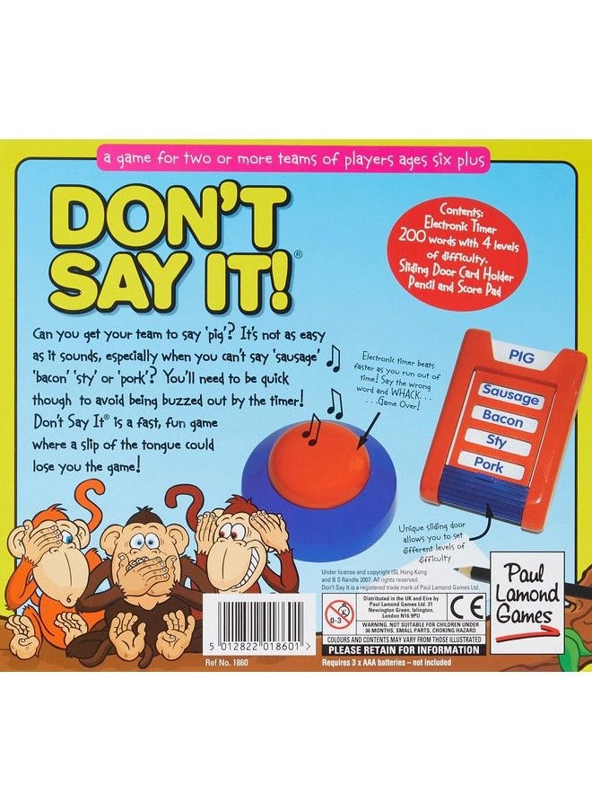 Pressman - Don Say It Where A Slip Of The Tongue Can Lose You The Game, 2+ Player , Other - Image 1