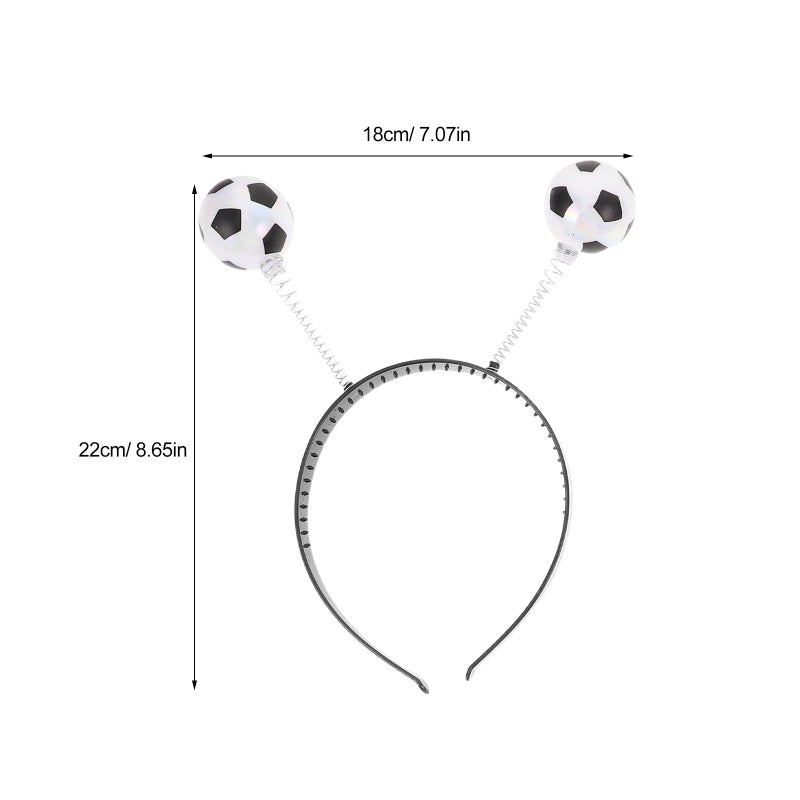 4pcs Soccer Headbands For Girls: Soccer Theme Headbands For Party Decorations - Cute Football Hair Accessories For Women - Image 4