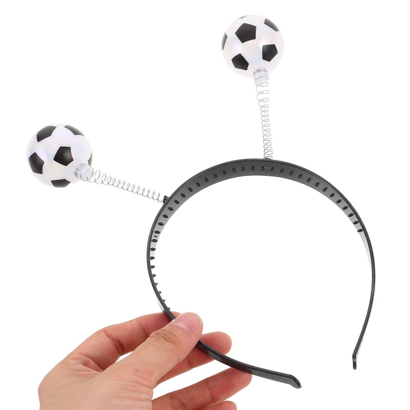 4pcs Soccer Headbands For Girls: Soccer Theme Headbands For Party Decorations - Cute Football Hair Accessories For Women - Image 2