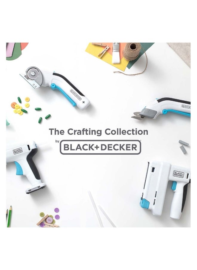 BLACK+DECKER - Cordless Glue Gun, 3.6V, Quick HeatIng In 30 Seconds, Up to 25 MInutes Runtime, Non-Slip HAndle, Self-StAndIng Base, I, 7mm Glue Stick & Type-C USB ChargIng - Image 1