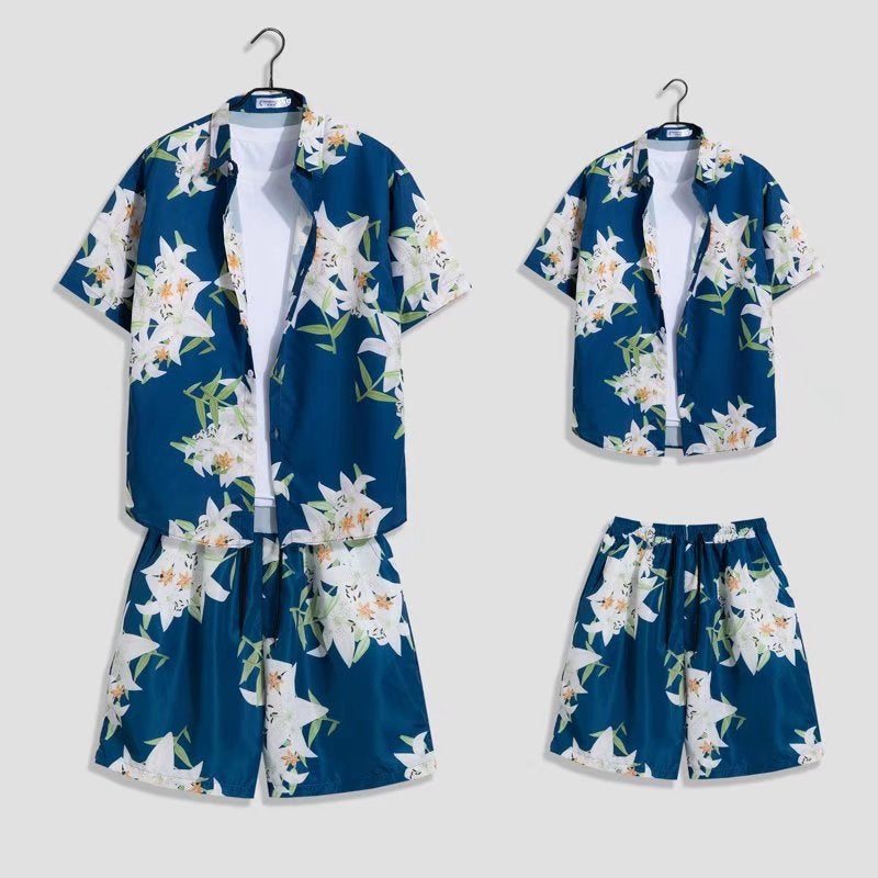 Hainan Suit Island Clothing Beach Style Floral Shirt Men And Women Couple Wear Vacation Travel Relaxed Short-Sleeved Malaysia - Image 4