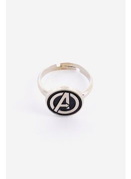 MARVEL Kids Boys The Avengers Logo Ring, Silver  - Image 2