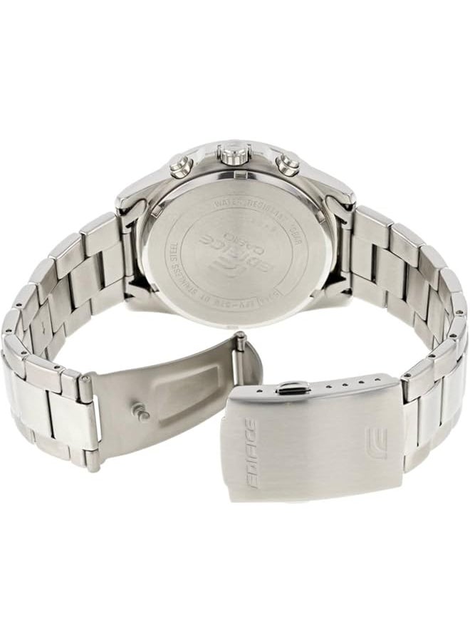 CASIO - Edifice Men Black Dial Stainless Steel Chronograph Watch - Image 1
