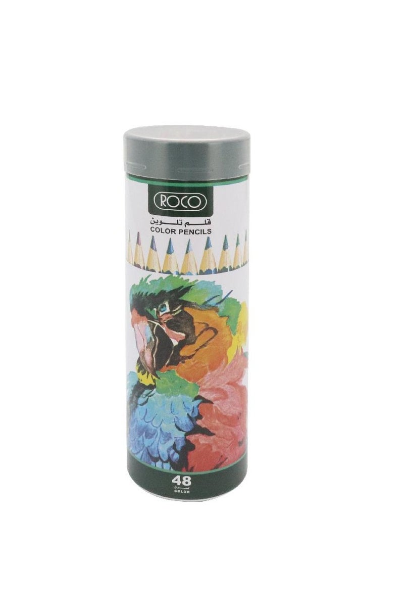 ROCO 48 Color Pencil Set Assorted Color Medium 48 Pieces - Image 1