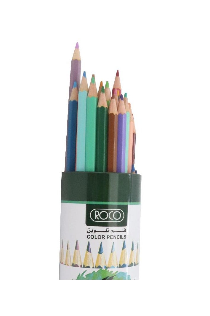 ROCO 48 Color Pencil Set Assorted Color Medium 48 Pieces - Image 2