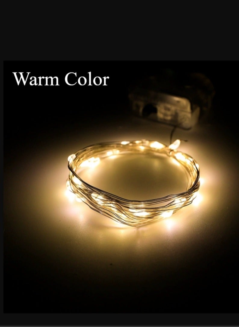 HEYAN 100 LED Waterproof USB Powered Fairy Twinkle String Lights, Remote Control with 8 Brightness Modes (10M) - Image 3