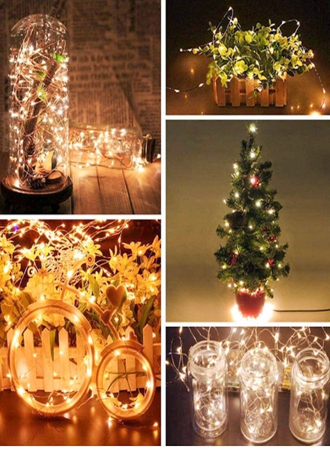 HEYAN 100 LED Waterproof USB Powered Fairy Twinkle String Lights, Remote Control with 8 Brightness Modes (10M) - Image 4