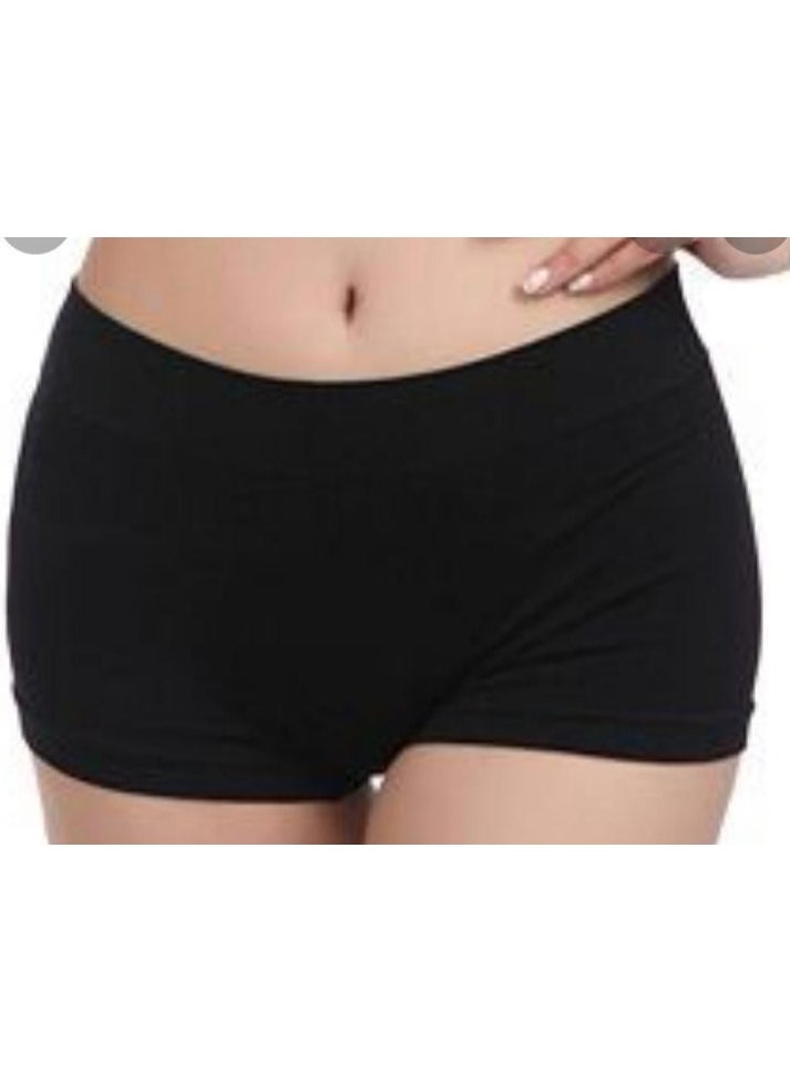Generic - Disposable black nylon knitted stretchable underwear (25 PCS) One Time Use Under Garment unisex for spa/ salon/ hospital / traveling| Non-Woven Disposable Extra Soft  - Elastic Waistband, Individually Wrapped - Image 1