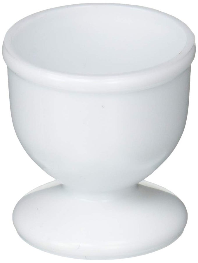AIDECHEF 1 X EGG CUPS SET 4 PC POACHED HARD BOILED BREAKFAST WHITE SAVE KITCHEN HOT FOOD NEW SILVER