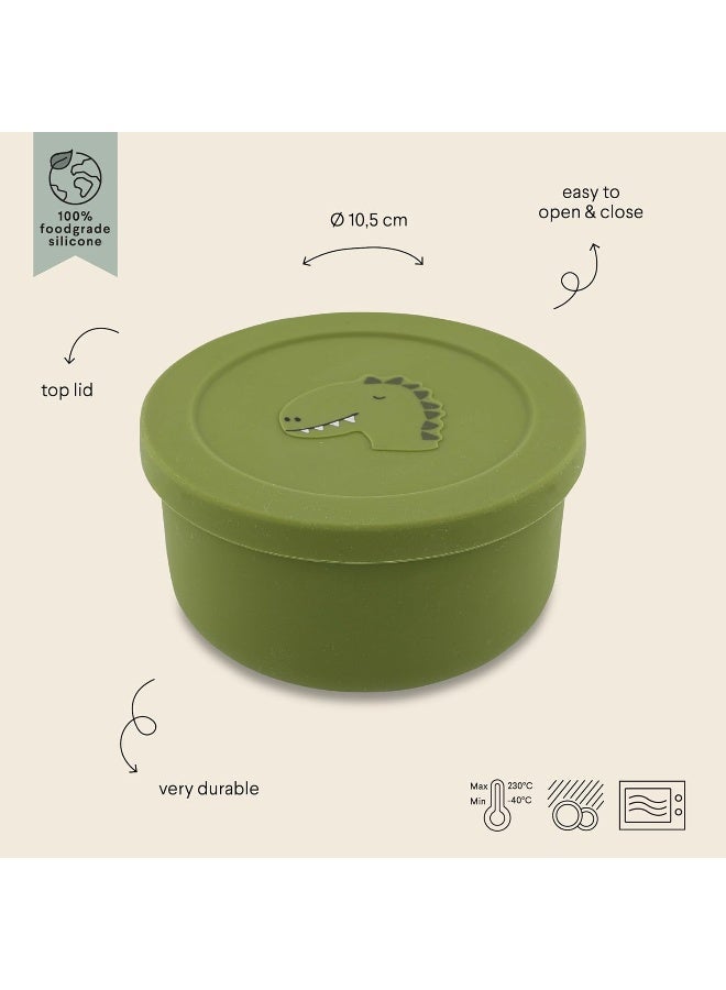 Trixie Mr. Dino Silicone Snack Container With Lid - Image 2
