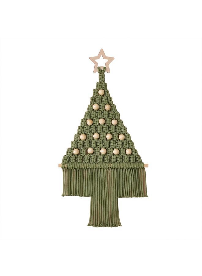 Bluejw New Christmas Decoration Handmade Woven Tapestries Christmas Tree Pendant Handmade DIY Woven Christmas Tree Material Bag  - Image 1