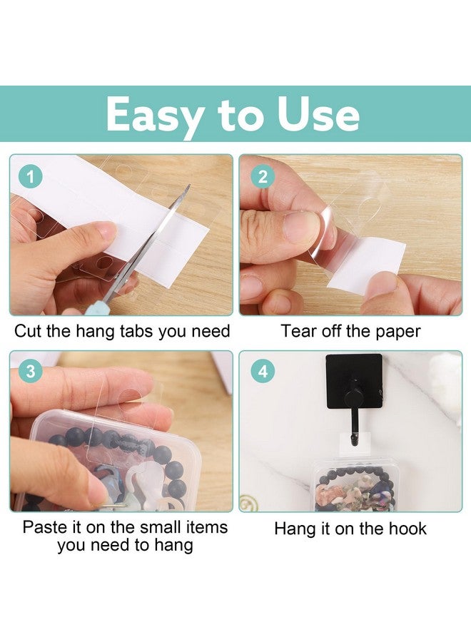 بروديوت 1600 قطعة من علامات التعليق ذات الفتحات المستديرة علامات تعليق ذاتية اللصق علامات عرض شديدة التحمل لتعليق شاشات البيع بالتجزئة (1 × 1.5 بوصة) - Image 4