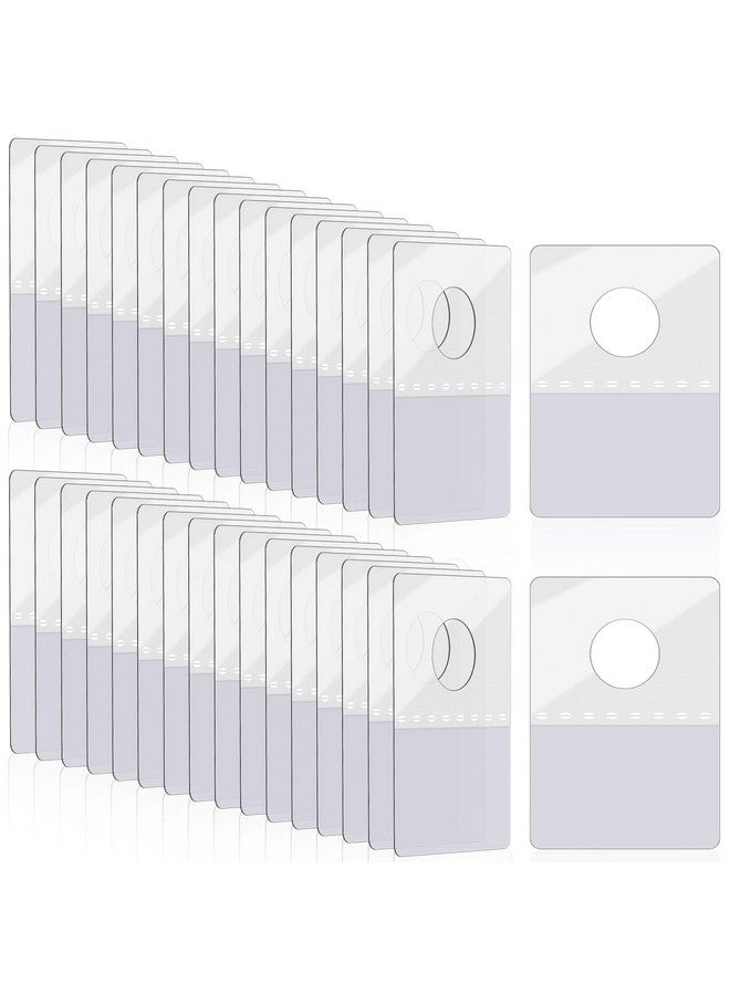 بروديوت 1600 قطعة من علامات التعليق ذات الفتحات المستديرة علامات تعليق ذاتية اللصق علامات عرض شديدة التحمل لتعليق شاشات البيع بالتجزئة (1 × 1.5 بوصة) - Image 1