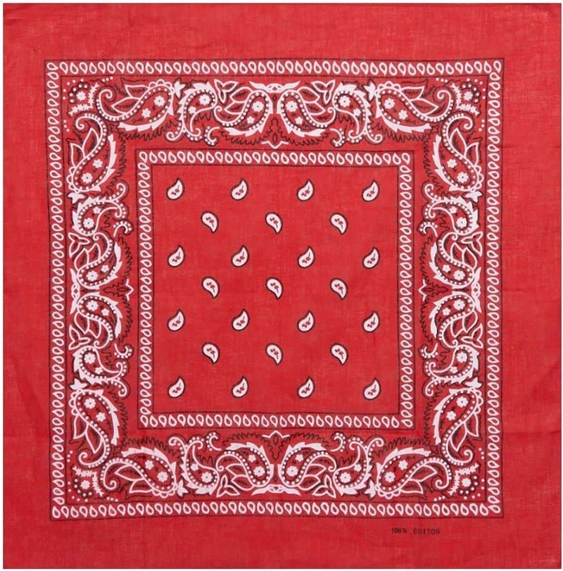 Boolavard 1s, 6s, 9s or 12 Pack Cowboy Bandanas Bandana with Original Paisley Pattern - Image 3