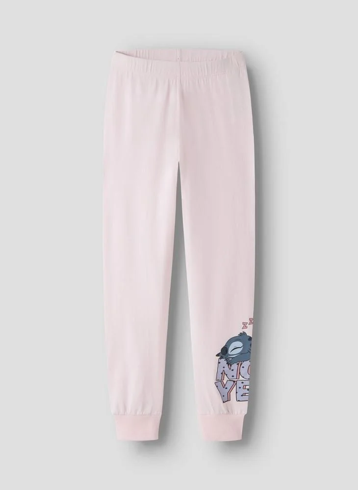 Name It  Kids Stitch T-Shirt And Pants Night Set for Women | Best Price UAE