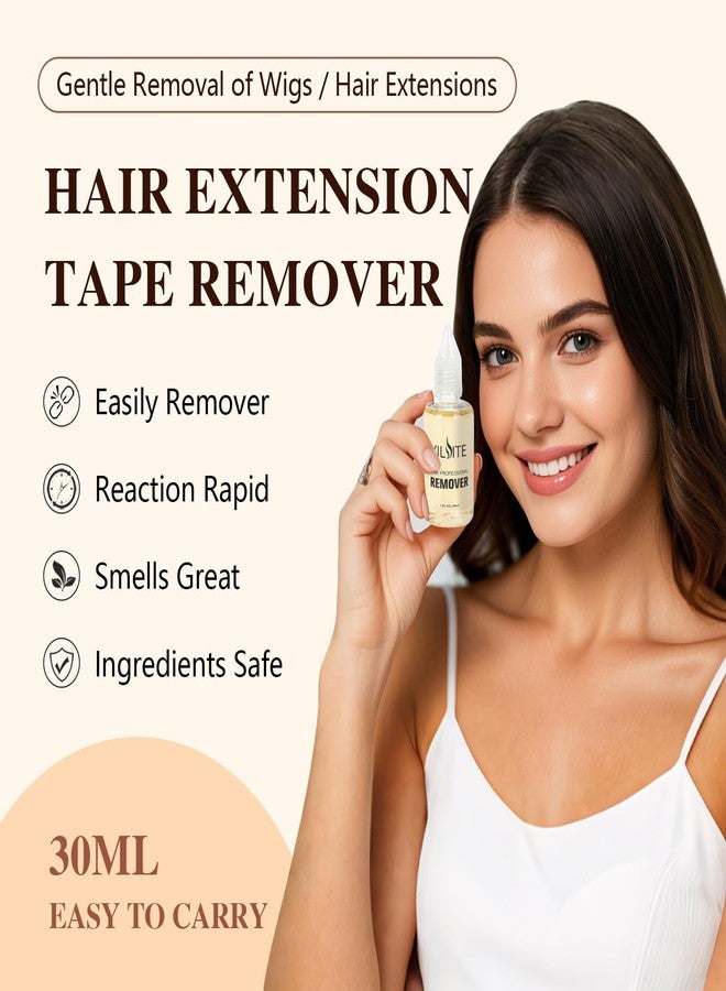 YILITE Fast Acting Tape in Hair Extension Remover, Wig Glue Remover, Hair Extensions Adhesive Remover &Glue Remover - Quick Dissolve Formula, Safe Gentle - 30ml - Image 4