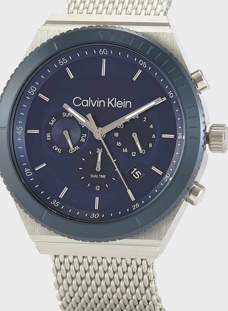 Stainless Steel Analog Watch