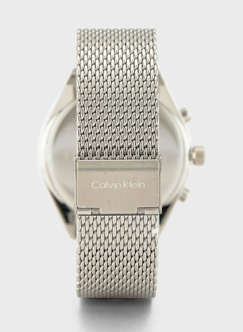 Stainless Steel Analog Watch