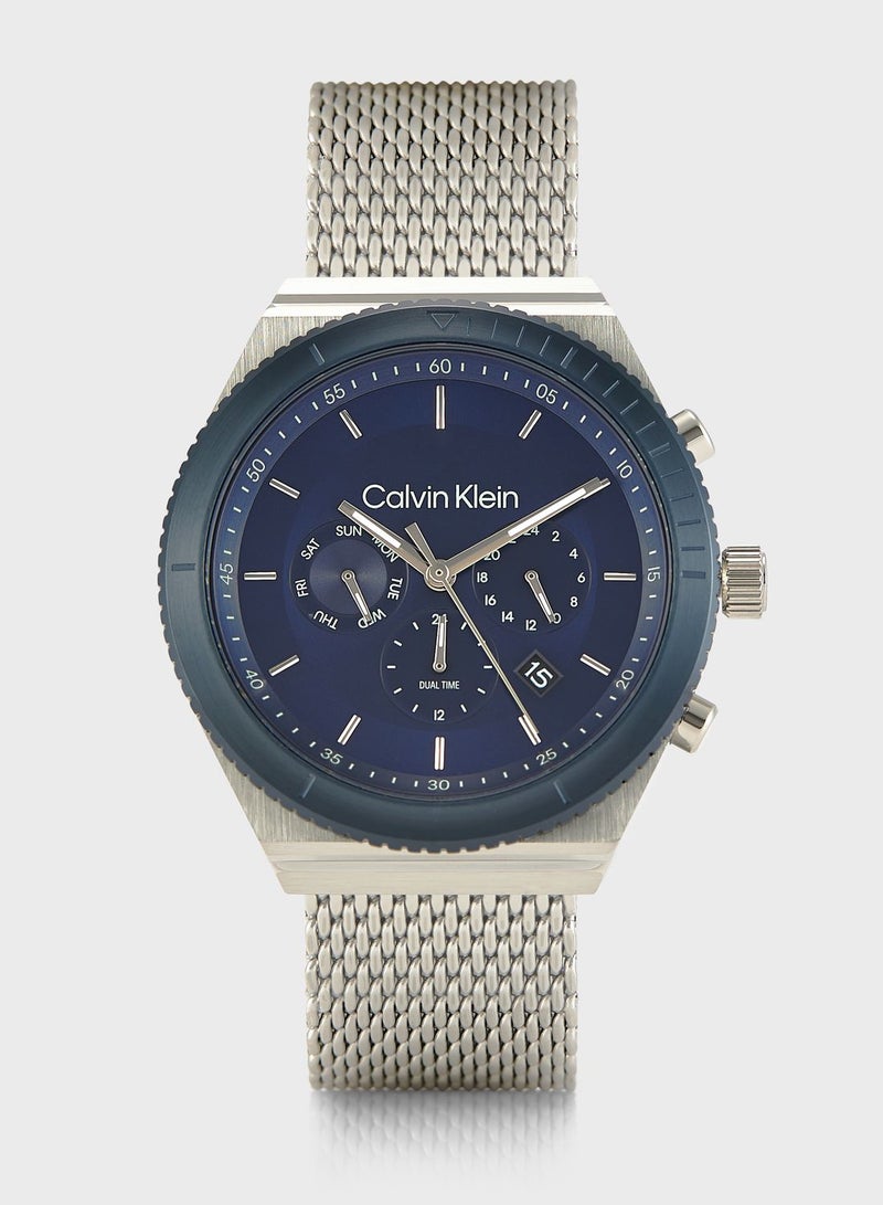 Stainless Steel Analog Watch