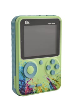ماركة غير محددة وحدة تحكم الألعاب الرجعية المحمولة مع 500 لعبة FC Classic ، شاشة LCD 3.0 بوصة ، ألعاب فيديو محمولة باليد للأطفال والكبار ، دعم التلفزيون (G5-Green)  - Image 1