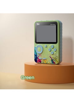 ماركة غير محددة وحدة تحكم الألعاب الرجعية المحمولة مع 500 لعبة FC Classic ، شاشة LCD 3.0 بوصة ، ألعاب فيديو محمولة باليد للأطفال والكبار ، دعم التلفزيون (G5-Green)  - Image 3