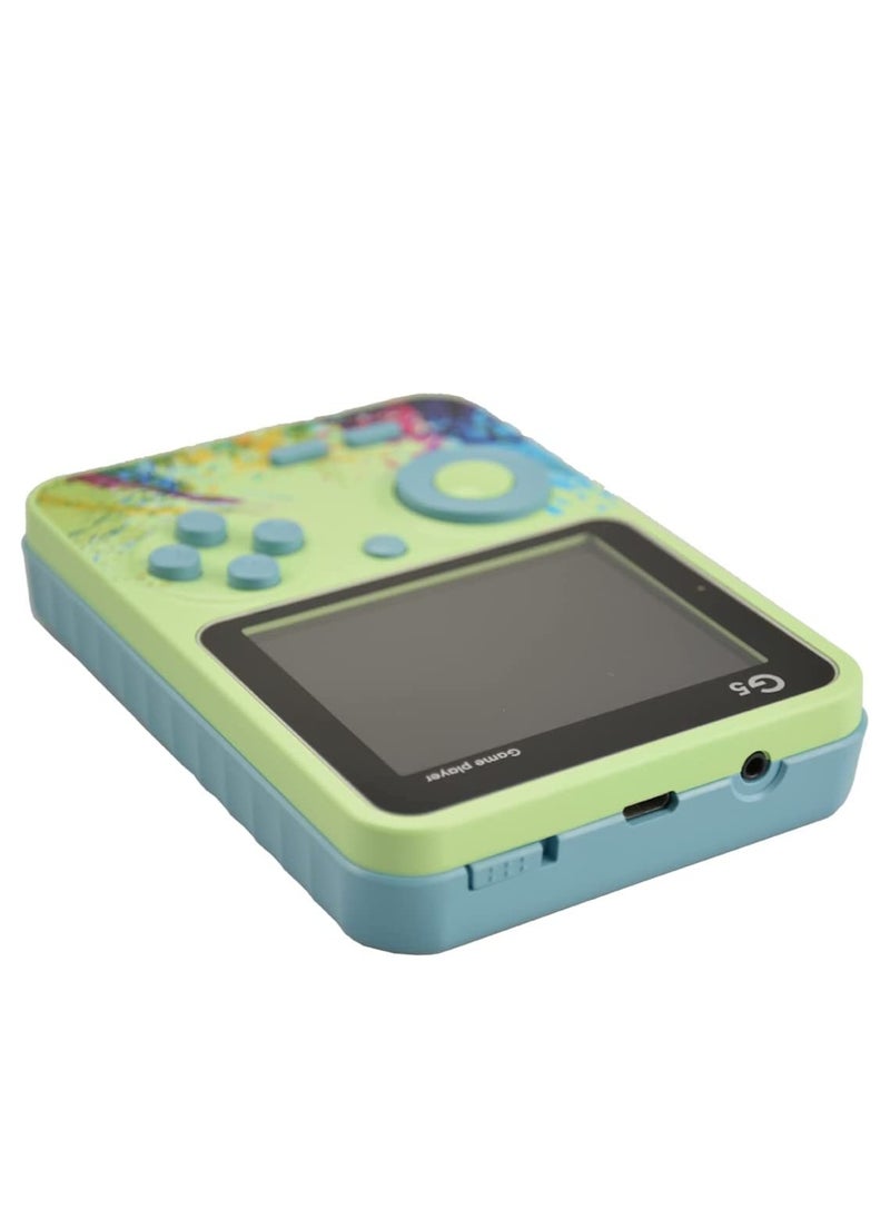 ماركة غير محددة وحدة تحكم الألعاب الرجعية المحمولة مع 500 لعبة FC Classic ، شاشة LCD 3.0 بوصة ، ألعاب فيديو محمولة باليد للأطفال والكبار ، دعم التلفزيون (G5-Green)  - Image 4