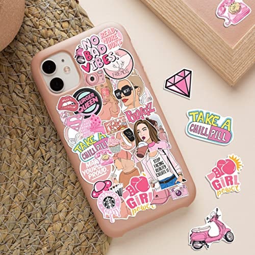 True Flair (Pack of 120) Aesthetic Laptop Stickers for Journal Supplies kit, Phone case, Quotes Stickers for Scrapbook, Cute Korean Accessories for Girls, Vinyl - Image 2
