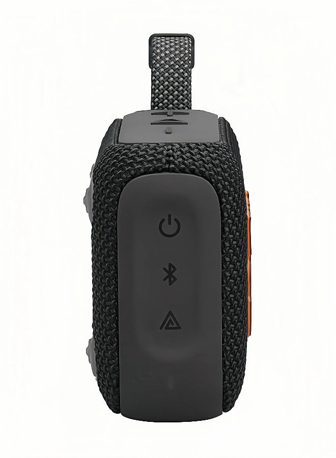 JBL Go4 - Portable Waterproof and Dustproof Wireless Bluetooth Speaker, Big Pro Sound with Punchy bass,Built-in long-lasting battery, Made in Part with Recycled Materials (Black) - Image 3