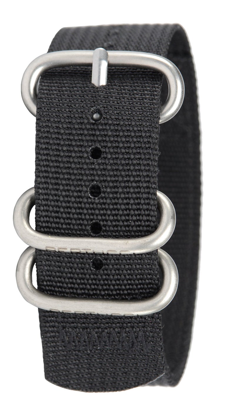 BERTUCCI Heavy Duty Two-Ply B-167 Black 22 mm Watch Band - Image 4
