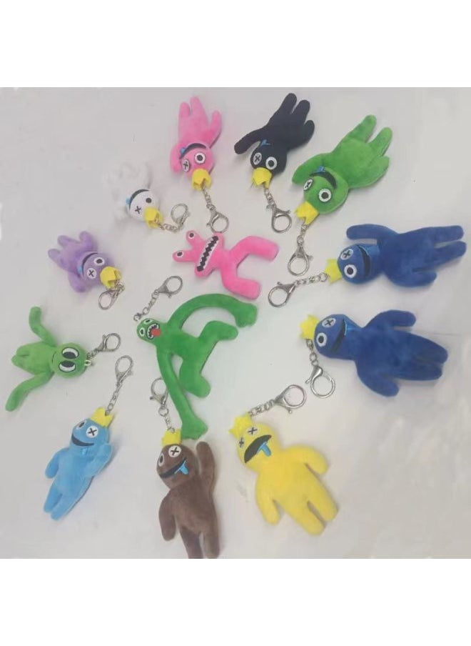 Generic - Roblox Rainbow Friends Rainbow Partner Plush Toy Little Blue Man 10cm Pendant-Specifications:1-Color:10cm Shrimp Buckle - Image 1